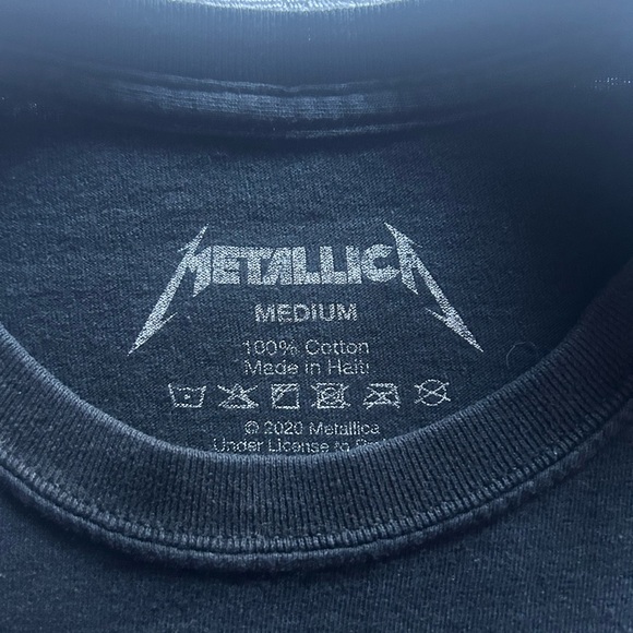 Men’s Metallica Ride The Lightning German Tour Tee Size Medium - Picture 2 of 3